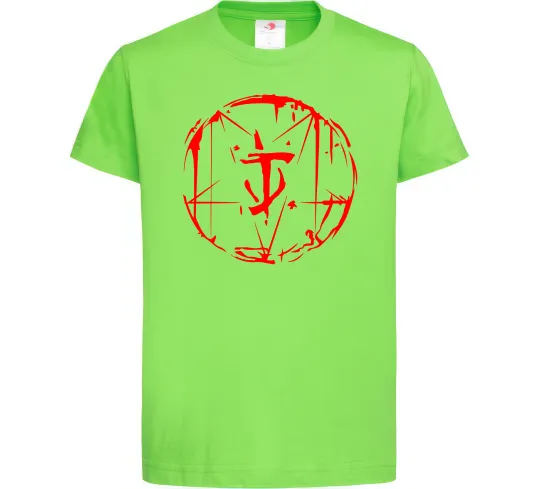 Детская футболка Doom runes Лаймовый фото