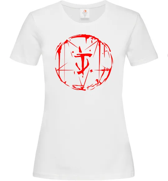 Женская футболка Doom runes Белый фото