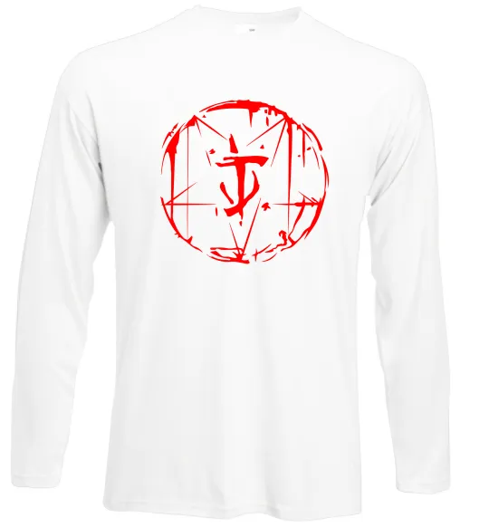 Лонгслив Doom runes Белый фото
