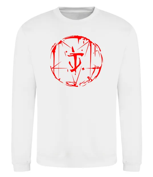 Свитшот Doom runes Белый фото