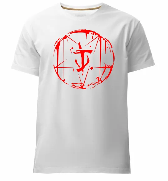 Чоловіча преміум футболка Doom runes Білий фото