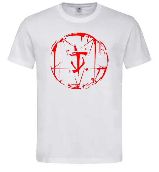 Мужская футболка Doom runes Белый фото