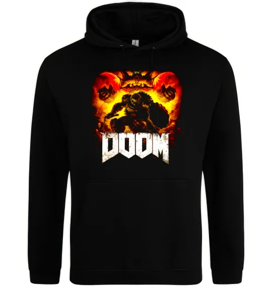 Мужская толстовка (худи) Battle Doom Черный фото