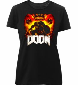 Женская премиум футболка Battle Doom