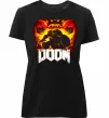 Женская премиум футболка Battle Doom Черный фото