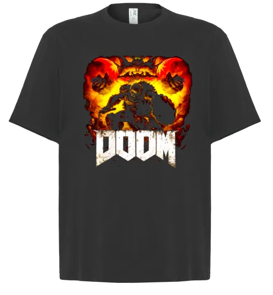 Футболка Оверсайз Battle Doom Черный фото