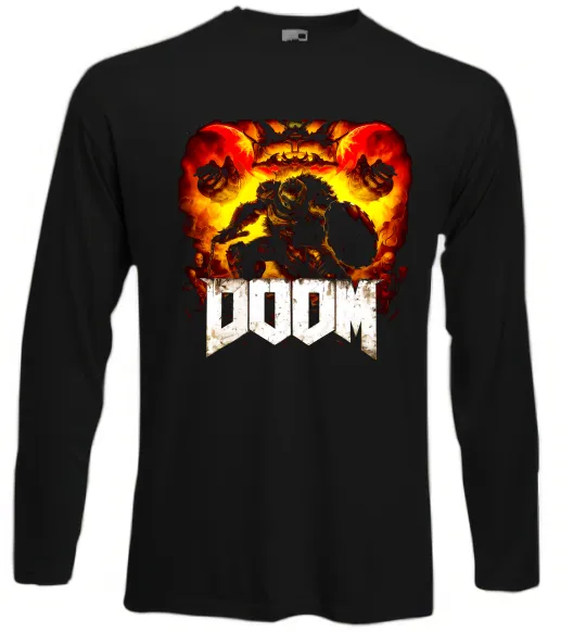 Лонгслів Battle Doom Чорний фото