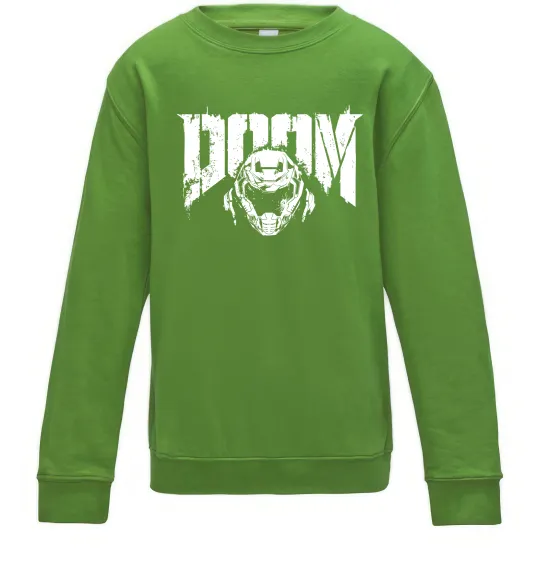 Детский Свитшот Doom Лаймовый фото