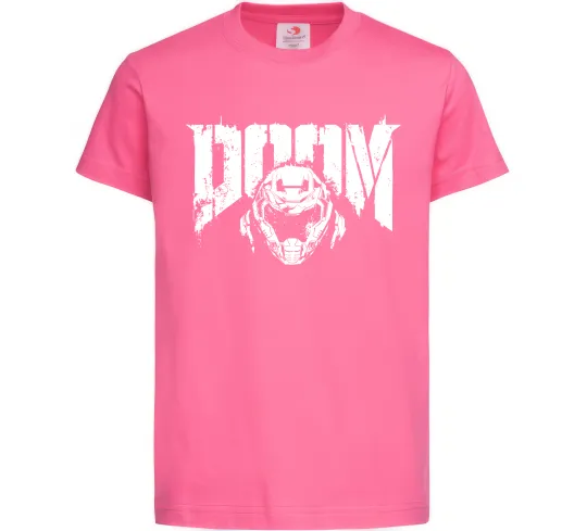 Детская футболка Doom Ярко-розовый фото