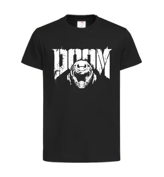 Детская футболка Doom Черный фото