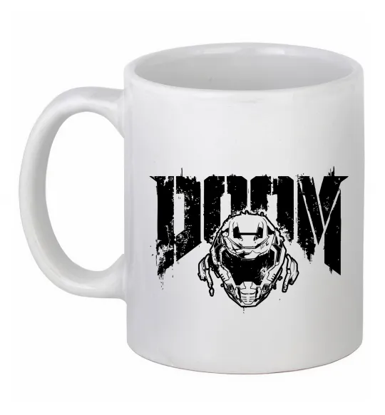 Чашка керамическая Doom Белый фото