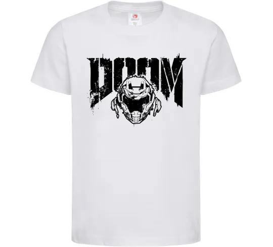 Детская футболка Doom Белый фото