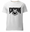 Мужская премиум футболка Doom Белый фото