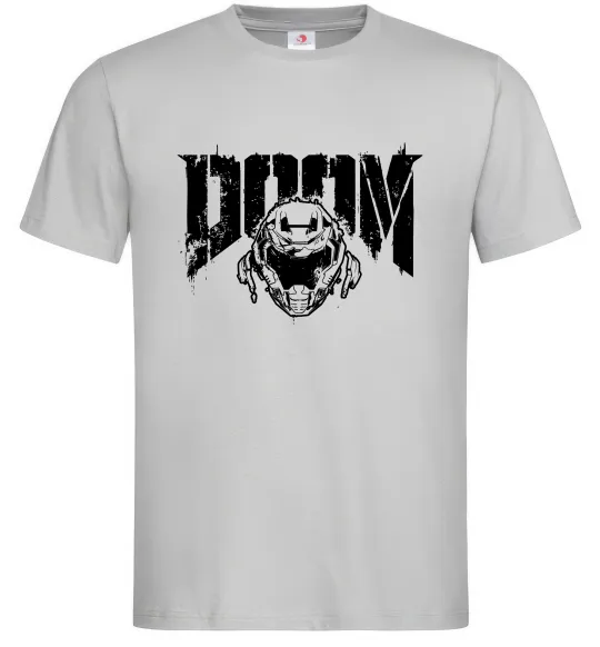 Мужская футболка Doom Серый фото