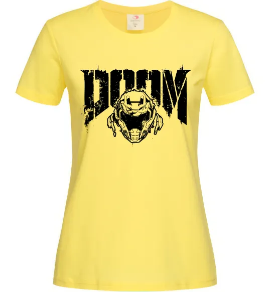Жіноча футболка Doom Лимонний фото