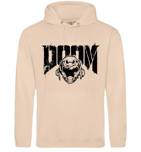 Женская толстовка (худи) Doom Песочный фото
