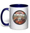 Чашка з кольоровою ручкою Doom 3 Глибокий темно-синій Чашка з кольоровою ручкою Doom 3 Глибокий темно-синій фото