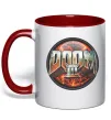 Чашка з кольоровою ручкою Doom 3 Червоний Чашка з кольоровою ручкою Doom 3 Червоний фото