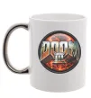 Чашка з кольоровою ручкою Doom 3 Срібло Чашка з кольоровою ручкою Doom 3 Срібло фото