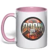 Чашка з кольоровою ручкою Doom 3 Ніжно рожевий Чашка з кольоровою ручкою Doom 3 Ніжно рожевий фото