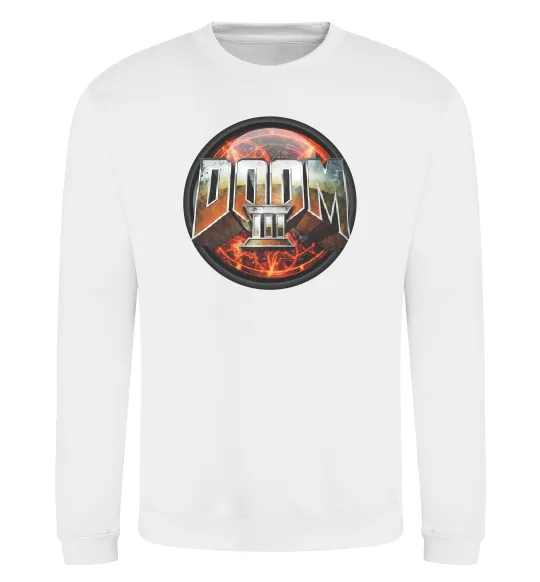 Світшот Doom 3 Білий фото