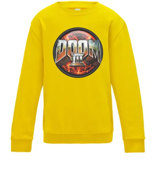 Детский Свитшот Doom 3 Солнечно желтый фото