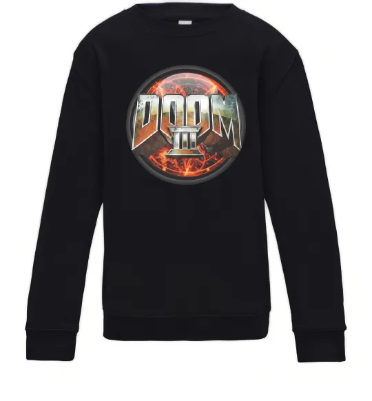 Детский Свитшот Doom 3 Черный фото