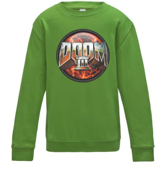 Детский Свитшот Doom 3 Лаймовый фото