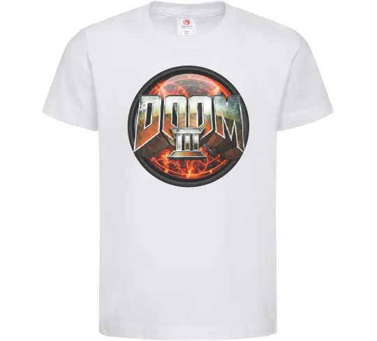 Детская футболка Doom 3 Белый фото