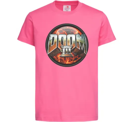 Детская футболка Doom 3 Ярко-розовый фото