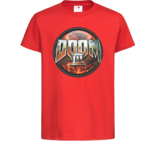 Детская футболка Doom 3 Красный фото