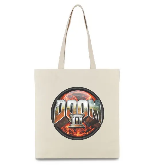 Еко-сумка Doom 3 Бежевий фото