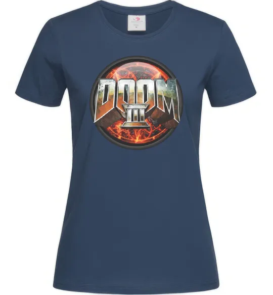 Женская футболка Doom 3 Темно-синий фото