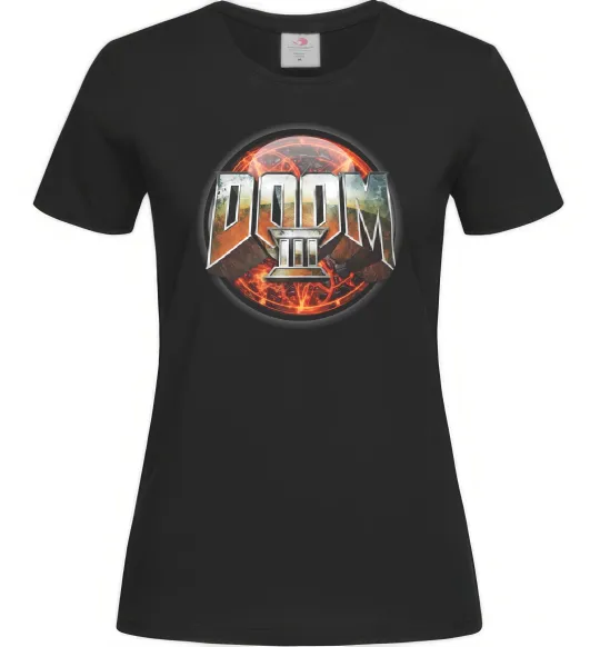 Женская футболка Doom 3 Черный фото
