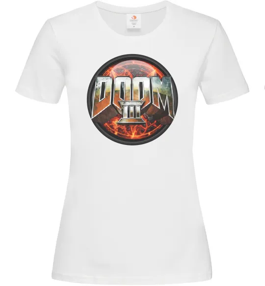Женская футболка Doom 3 Белый фото