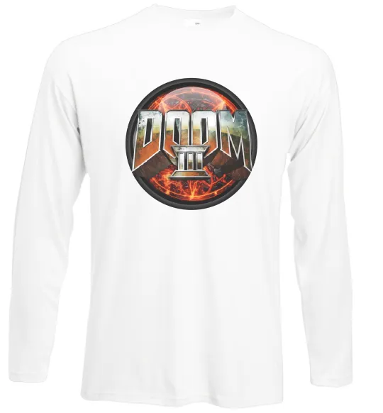 Лонгслів Doom 3 Білий фото