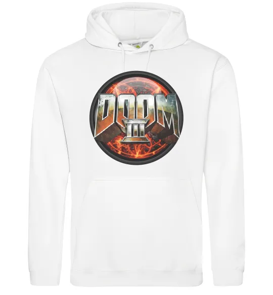 Жіноча толстовка (худі) Doom 3 Білий фото