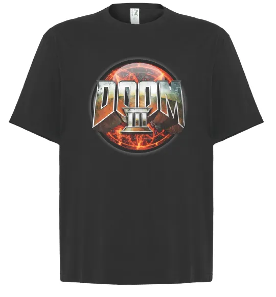 Футболка Оверсайз Doom 3 Черный фото