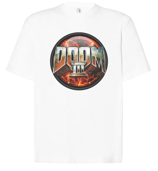 Футболка Оверсайз Doom 3 Белый фото