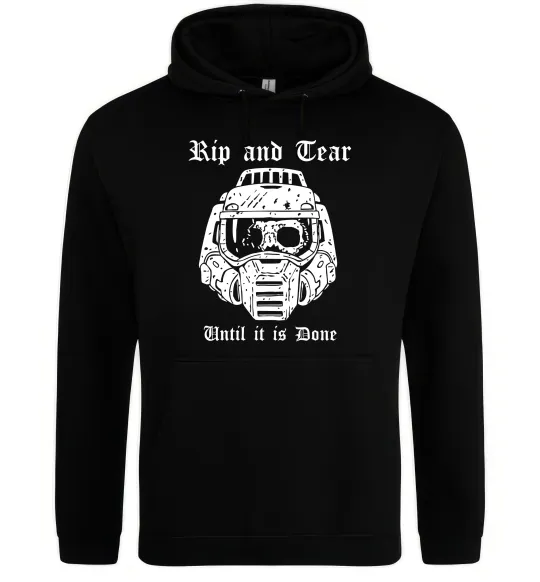 Женская толстовка (худи) Rip and tear Черный фото