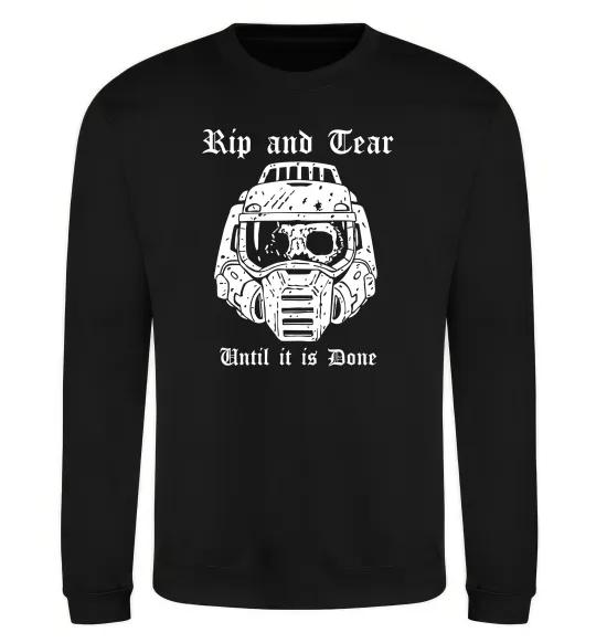 Свитшот Rip and tear Черный фото