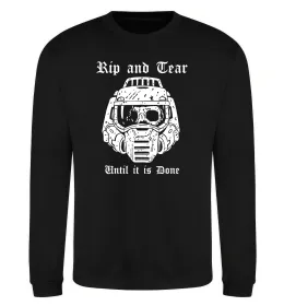 Світшот Rip and tear Чорний фото