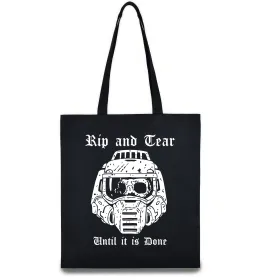 Еко-сумка Rip and tear Чорний фото