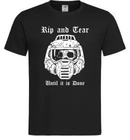 Мужская футболка Rip and tear Черный фото