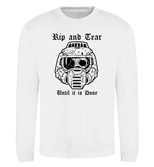 Свитшот Rip and tear Белый фото