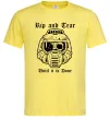 Мужская футболка Rip and tear Лимонный фото