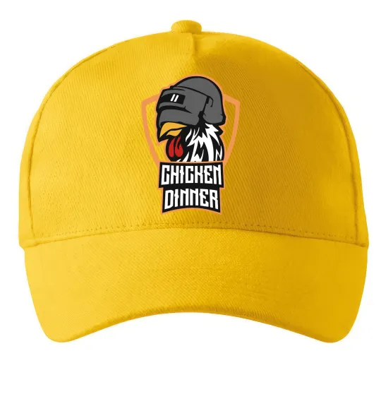 Кепка Chiken dinner Солнечно желтый фото