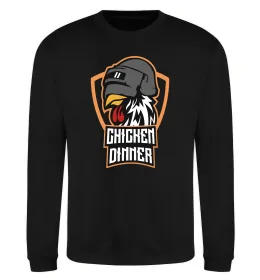 Світшот Chiken dinner Чорний фото