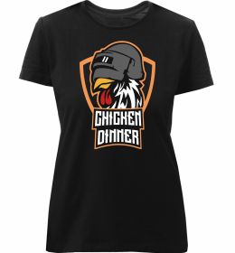 Женская премиум футболка Chiken dinner