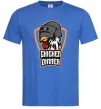 Мужская футболка Chiken dinner Ярко-синий фото